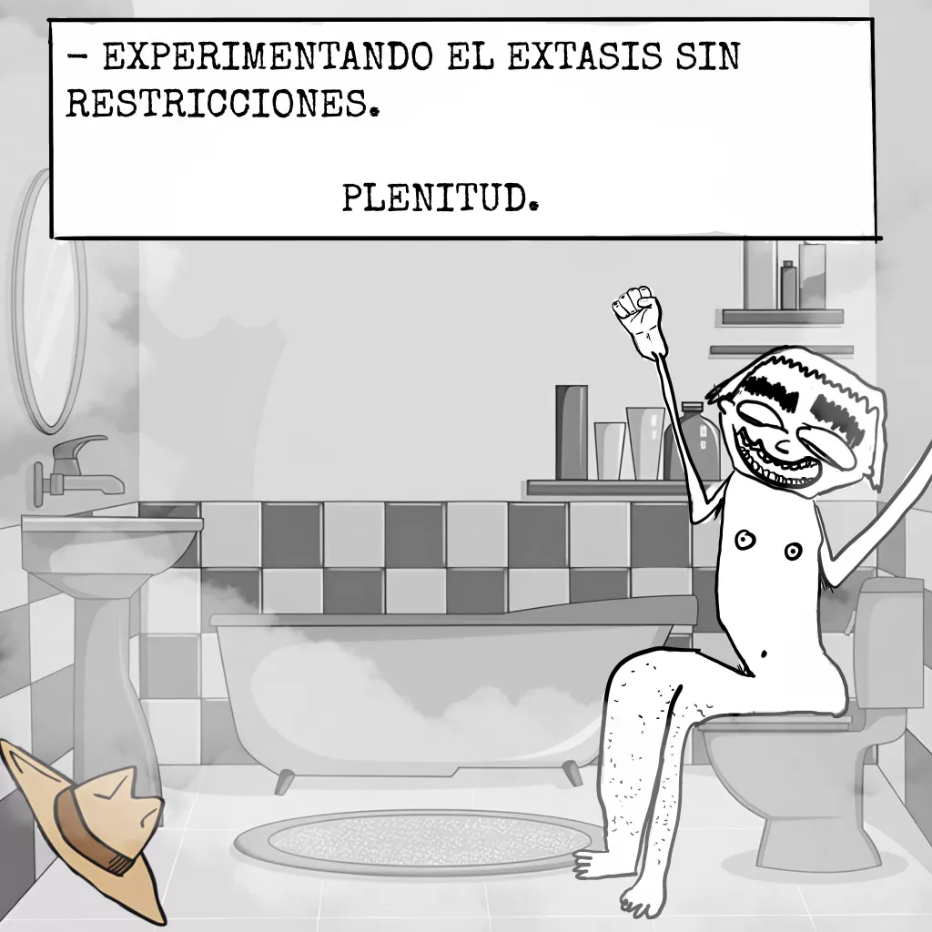 el hombre que solo podia cagar en su casa
